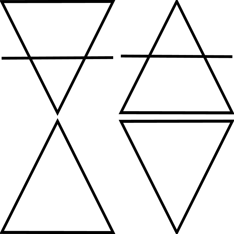 Simbolo Elemento Terra Tattoo - Free Transparent PNG Clipart Images Download. - Transparent PNG Free Download | PNGio