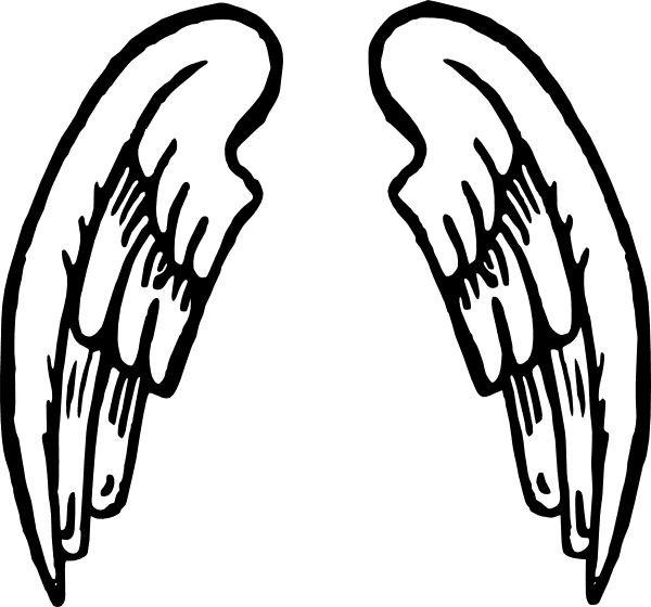 Angel Wings Tattoo Clip Art Free Vector In Open Office - Cartoon Angel Wings - Free Transparent PNG Clipart Images Download. - Transparent PNG Free Download | PNGio