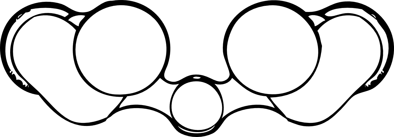 Binoculars Rear View Black White Line Art Tatoo Tattoo - Clip Art - Free Transparent PNG Clipart Images Download. - Transparent PNG Free Download | PNGio