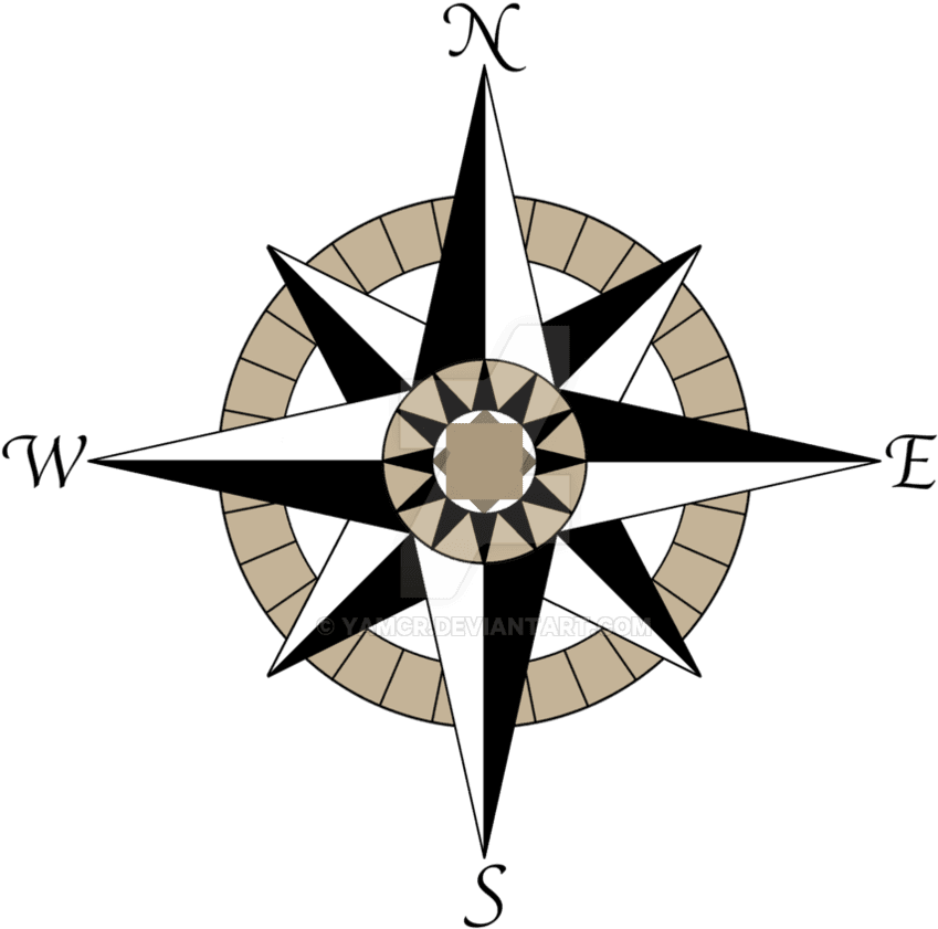 Compass Rose Tattoo Design By Yamcr On Deviantart - Compass Rose Transparent Background - Free Transparent PNG Clipart Images Download. - Transparent PNG Free Download | PNGio