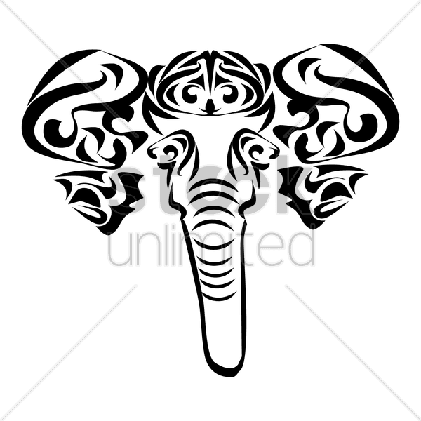 Elephant Tattoo Design Vector Image - Vector Graphics - Free Transparent PNG Clipart Images Download. - Transparent PNG Free Download | PNGio