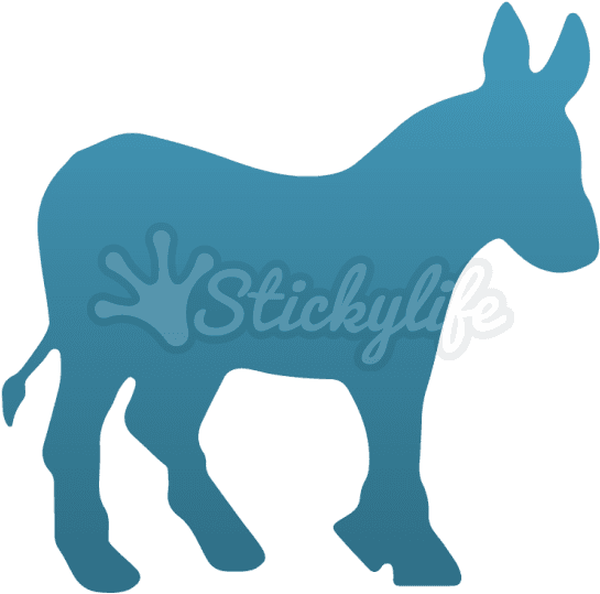 Donkey Temporary Tattoo - Democratic Party Republican Party - Free Transparent PNG Clipart Images Download. - Transparent PNG Free Download | PNGio