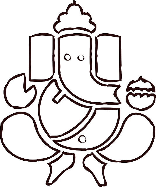 Elephant, Tattoo, Inca, Maya, Aztecs, Mystical - Drawing Of Ganesh Bhagwan - Free Transparent PNG Clipart Images Download. - Transparent PNG Free Download | PNGio