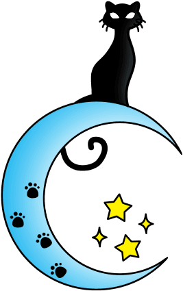 Cat On The Moon Tattoo Clipart - Cat - Free Transparent PNG Clipart Images Download. - Transparent PNG Free Download | PNGio