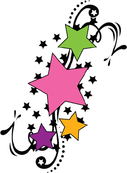 Shooting Star Tattoos- High Quality Photos And Flash - Stars Design Colorful - Free Transparent PNG Clipart Images Download. - Transparent PNG Free Download | PNGio