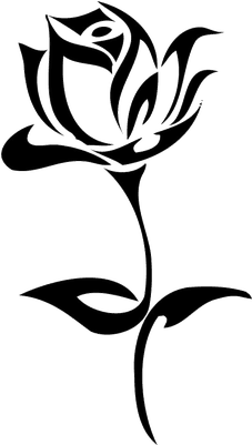 Rose Tattoo - Black And White Drawings - Free Transparent PNG Clipart Images Download. - Transparent PNG Free Download | PNGio