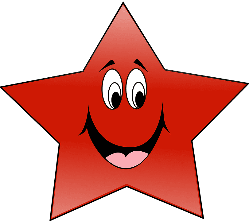 Star, Laughing, Laugh, Tattoos, Funny, Smiling, Smile - Smiling Red Star Shower Curtain - Free Transparent PNG Clipart Images Download. - Transparent PNG Free Download | PNGio