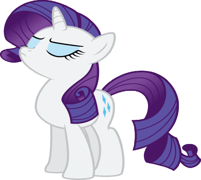 Offended Cartoon Violet-mane Unicorn Tattoo Design - Rarity Vector - Free Transparent PNG Clipart Images Download. - Transparent PNG Free Download | PNGio