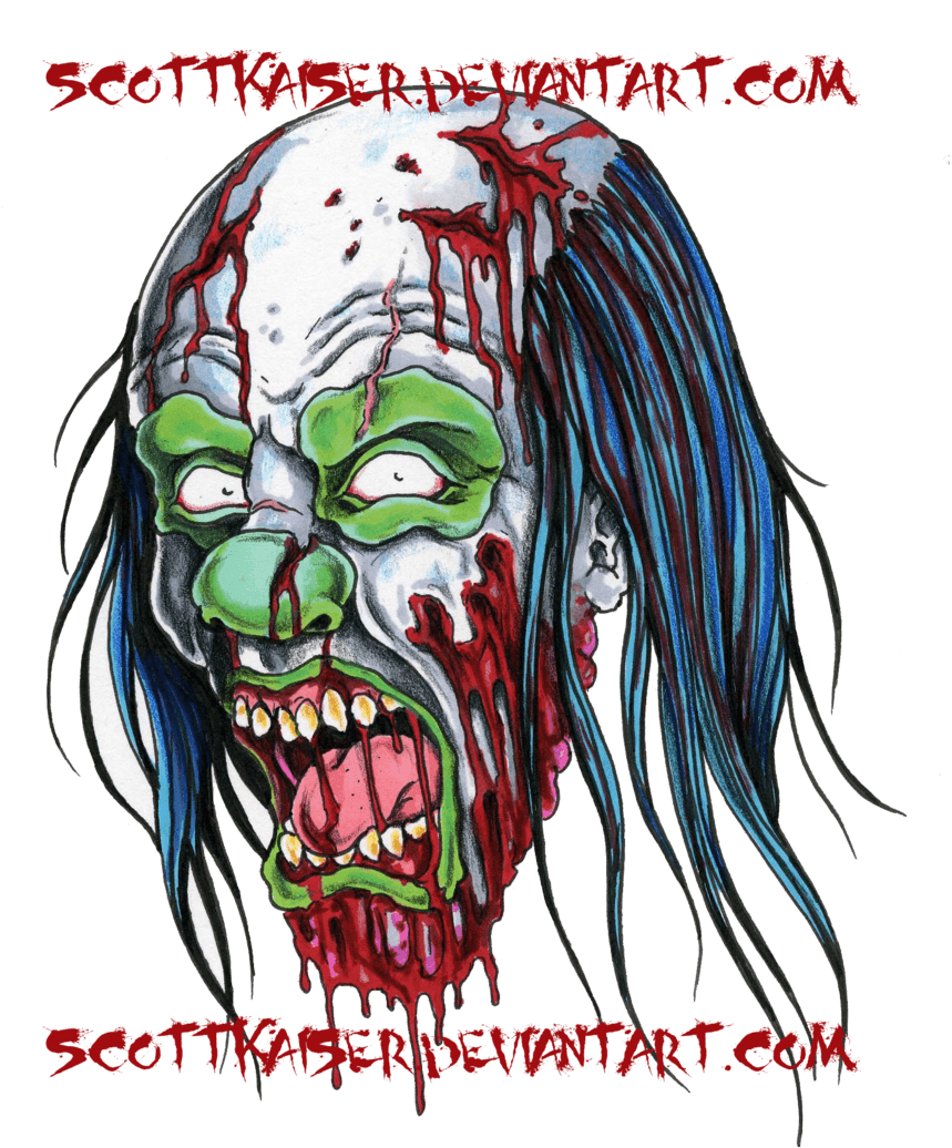 Zombie Claddagh Tattoo Design In - Clown - Free Transparent PNG Clipart Images Download. - Transparent PNG Free Download | PNGio