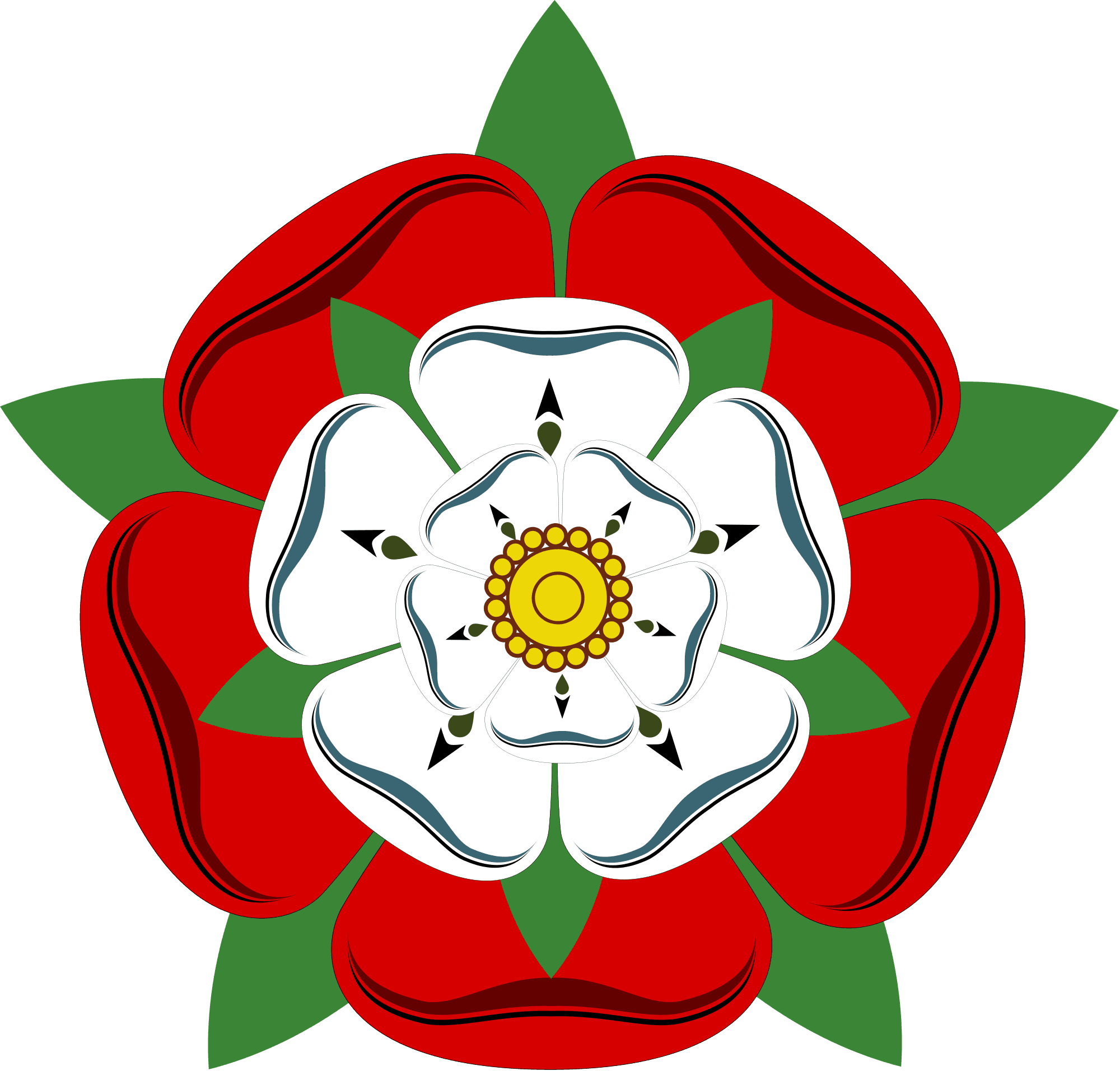 Tudor Rose Tattoo - National Emblem Of England - Free Transparent PNG Clipart Images Download. - Transparent PNG Free Download | PNGio