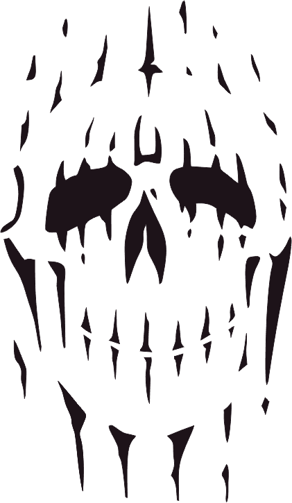 Candy Skull Tattoos, Candy Skulls, Skull Stencil, Stencil - Artool Curse Of Skull Master Freehand Airbrush Templates - Free Transparent PNG Clipart Images Download. - Transparent PNG Free Download | PNGio