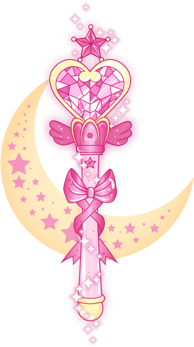 Fight Like A Girl Tattoo Sailor Moon Download - Sailor Chibi Moon Wand - Free Transparent PNG Clipart Images Download. - Transparent PNG Free Download | PNGio