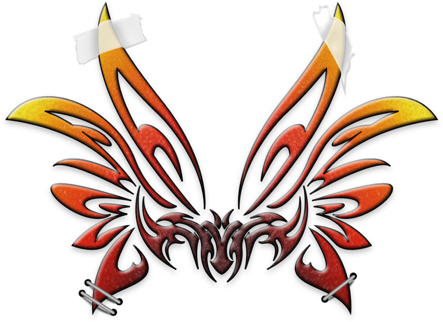 Alien Wings Tribal Tattoo Stencil - Alien Tribal Png - Free Transparent PNG Clipart Images Download. - Transparent PNG Free Download | PNGio