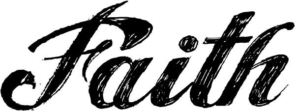 Faith Tattoo In Angel Tears Font - Man Of Faith In The Bible - Free Transparent PNG Clipart Images Download. - Transparent PNG Free Download | PNGio