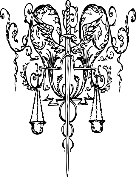 Sword Of Justice Tattoo Clip Art Vector Clip Art Online - Scales Of Justice Art - Free Transparent PNG Clipart Images Download. - Transparent PNG Free Download | PNGio