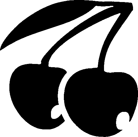 Glitter Tattoo Stencil Cherries - Art - Free Transparent PNG Clipart Images Download. - Transparent PNG Free Download | PNGio