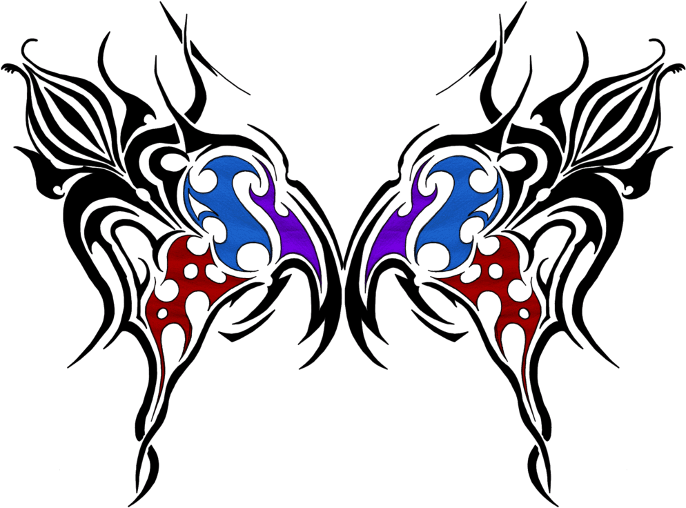 Free Tribal Butterfly Tattoos Designs And Ideas Clip - Tribal Butterfly Ideas - Free Transparent PNG Clipart Images Download. - Transparent PNG Free Download | PNGio