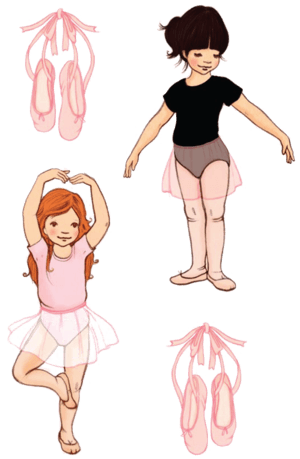 Ballet Temporary Tattoo Set - Print Belle & Boo - De Kleine Danseresjes - Free Transparent PNG Clipart Images Download. - Transparent PNG Free Download | PNGio