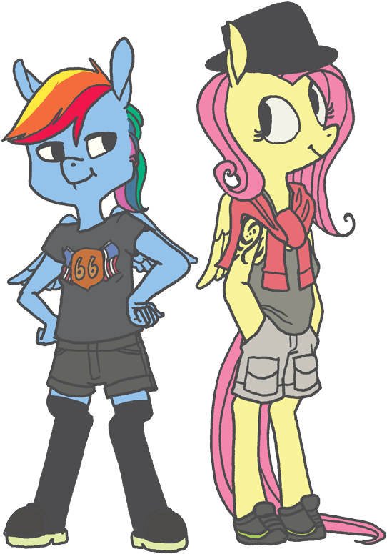 Spectralunicorn, Cargo Shorts, Clothes, Fluttershy, - Cartoon - Free Transparent PNG Clipart Images Download. - Transparent PNG Free Download | PNGio