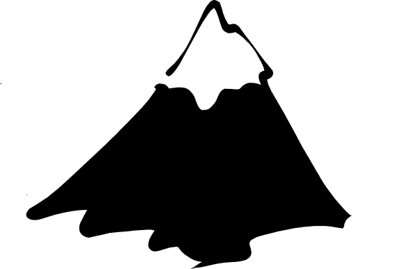 Absolutely Design Mountain Outline Updated Clip Art - Mountain Black And White Clipart - Free Transparent PNG Clipart Images Download. - Transparent PNG Free Download | PNGio