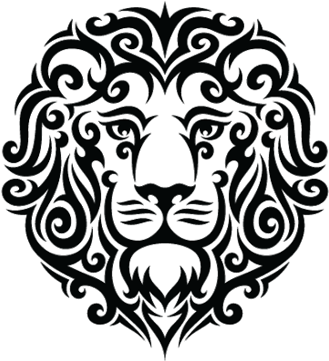Image Result For Tribal Lion Face Tattoo - Leo Stencil - Free Transparent PNG Clipart Images Download. - Transparent PNG Free Download | PNGio