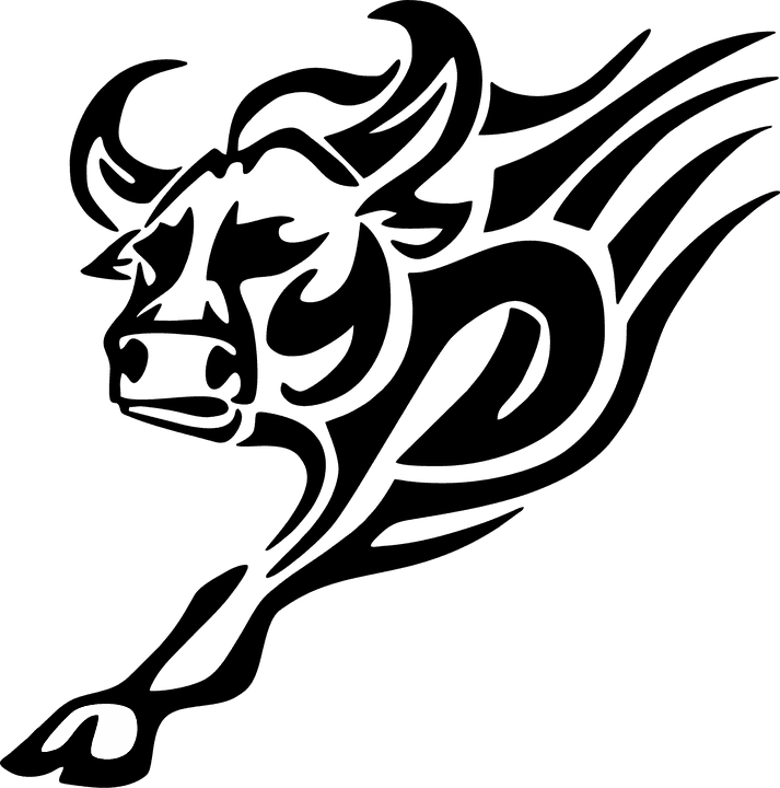 Rose Tattoo Black And White 26, Buy Clip Art - Tribal Bull - Free Transparent PNG Clipart Images Download. - Transparent PNG Free Download | PNGio