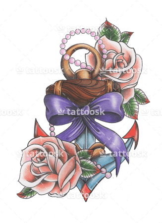 Anchor Rose Tat Old School Anchor And Rose Tattoo - Watermark - Free Transparent PNG Clipart Images Download. - Transparent PNG Free Download | PNGio