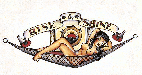 Rise And Shine Vintage Tattoo Art - Sailor Jerry Rise And Shine - Free Transparent PNG Clipart Images Download. - Transparent PNG Free Download | PNGio