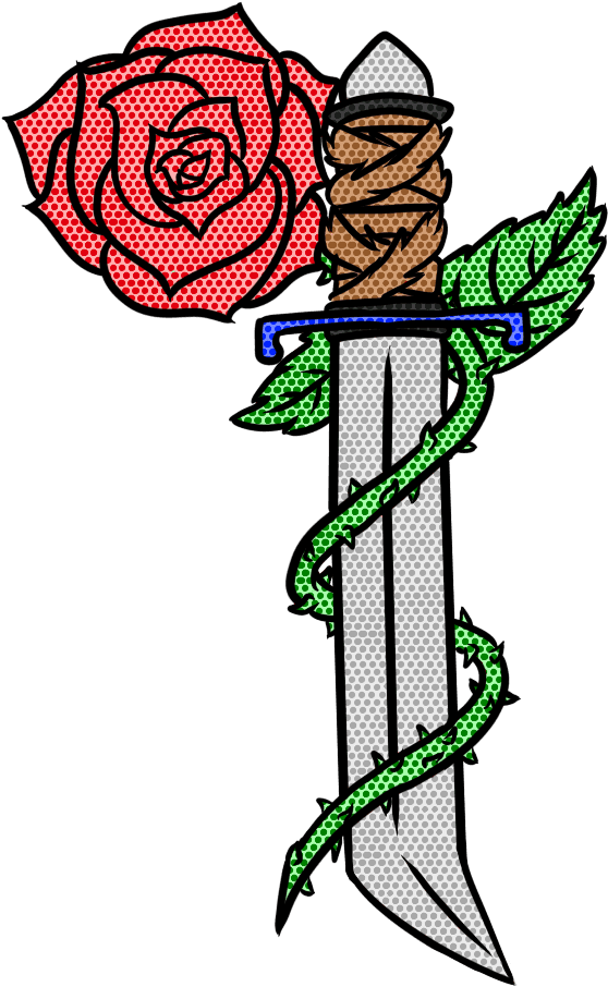 Daggers And Thorns Tattoo By Blayzes - Floribunda - Free Transparent PNG Clipart Images Download. - Transparent PNG Free Download | PNGio