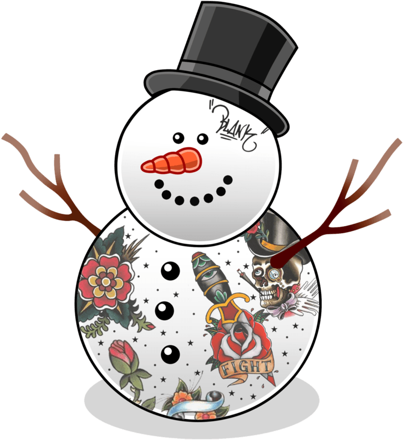 Tattooed Snowman By Nicoleenn - Cartoon - Free Transparent PNG Clipart Images Download. - Transparent PNG Free Download | PNGio