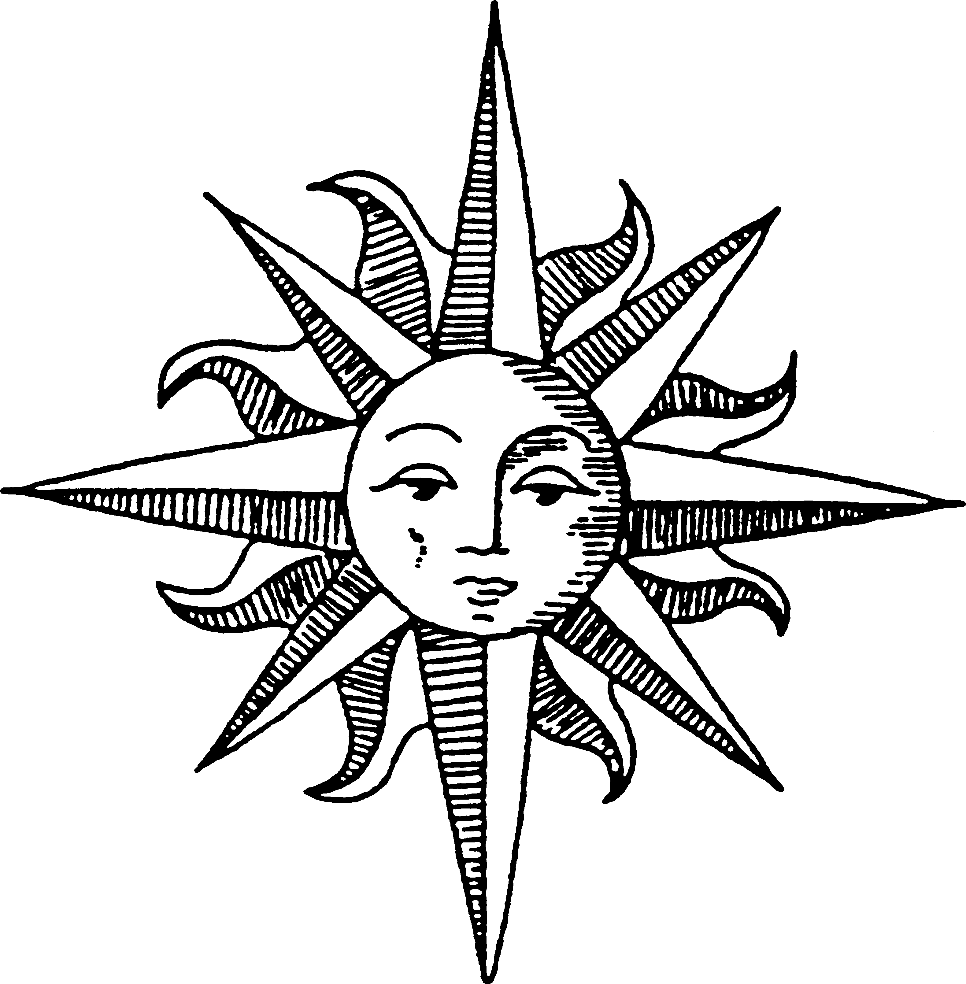 Heart Tattoo Wonderful Heart Flower Fish Sun Art - Sun Drawing - Free Transparent PNG Clipart Images Download. - Transparent PNG Free Download | PNGio