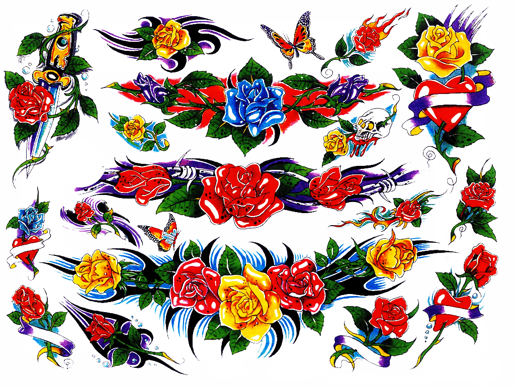 Flash Tattoos Designs 33 - Тату Эскиз Феникс Цветная - Free Transparent PNG Clipart Images Download. - Transparent PNG Free Download | PNGio