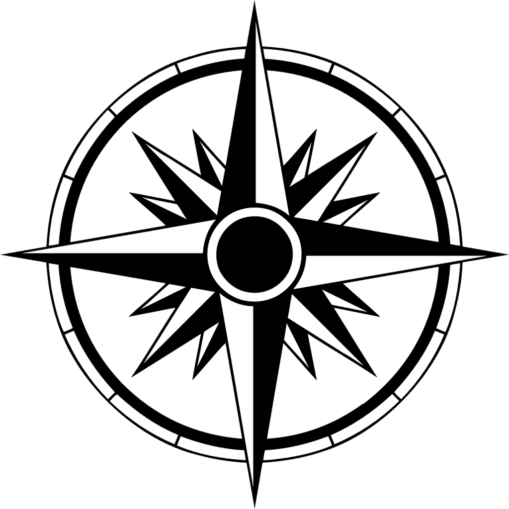 Nautical Star Tattoo Compass Rose Decal Sticker - Los Puntos Cardinales En Ingles Y Español - Free Transparent PNG Clipart Images Download. - Transparent PNG Free Download | PNGio