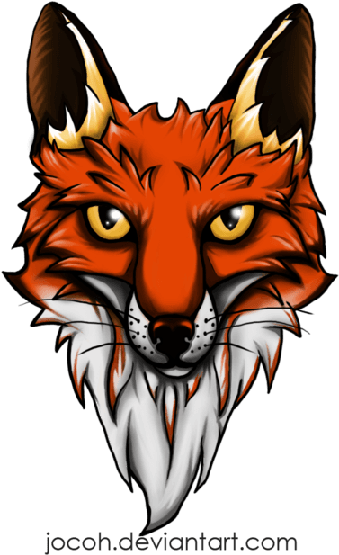 Fox Tattoo By Jocoh - Cartoon - Free Transparent PNG Clipart Images Download. - Transparent PNG Free Download | PNGio