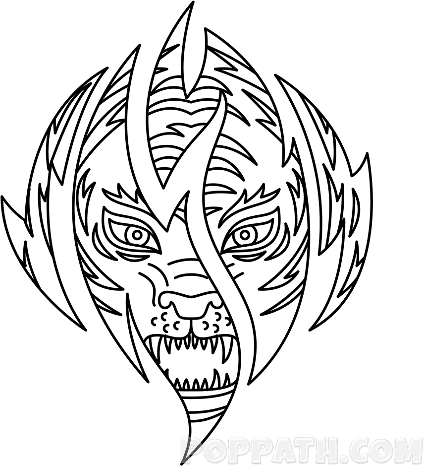 A Tiger Tattoo Significantly Represents Strength, Power - Sketch - Free Transparent PNG Clipart Images Download. - Transparent PNG Free Download | PNGio