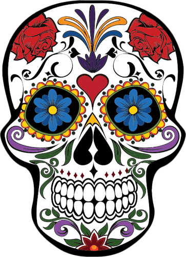 Jpg Free Stock Floral Image Tattoos Pinterest - Skull Clipart - Free Transparent PNG Clipart Images Download. - Transparent PNG Free Download | PNGio