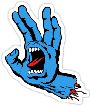 Spock Screaming Hand By Neizan Santa Cruz Logo, Zombie - Santa Cruz Screaming Hand Transparent - Free Transparent PNG Clipart Images Download. - Transparent PNG Free Download | PNGio