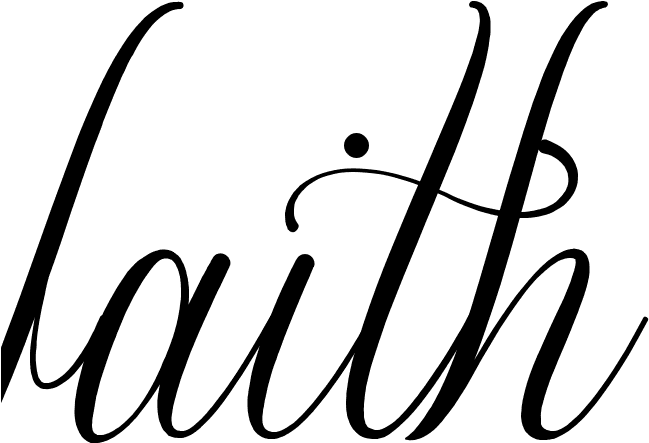 Faith Tattoo In Sverigescript Clean Font - Faith Tattoo In Sverigescript Clean Font - Free Transparent PNG Clipart Images Download. - Transparent PNG Free Download | PNGio