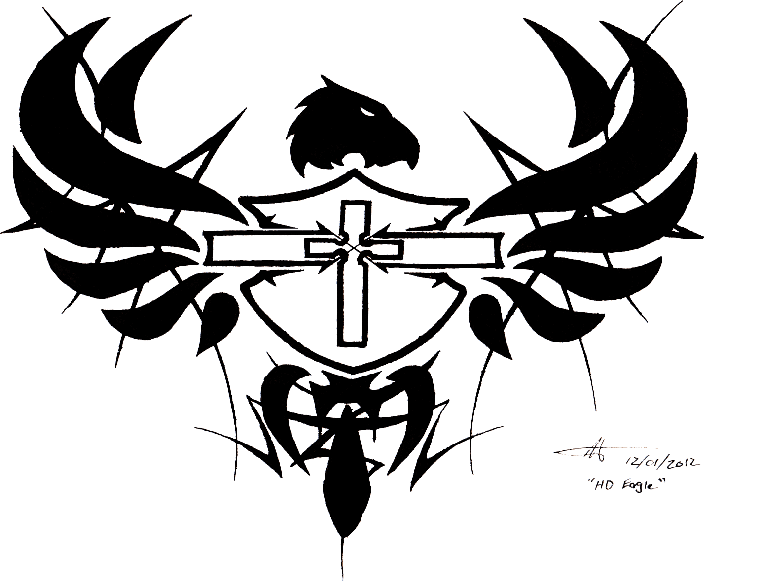 Drawn Shield Wing Tattoo - Drawn Shield Wing Tattoo - Free Transparent PNG Clipart Images Download. - Transparent PNG Free Download | PNGio