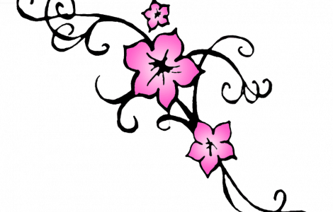 Cherry Blossom Flower Tattoo Outline Tattoos Designs - Cherry Blossom Flower Tattoo Outline Tattoos Designs - Free Transparent PNG Clipart Images Download. - Transparent PNG Free Download | PNGio