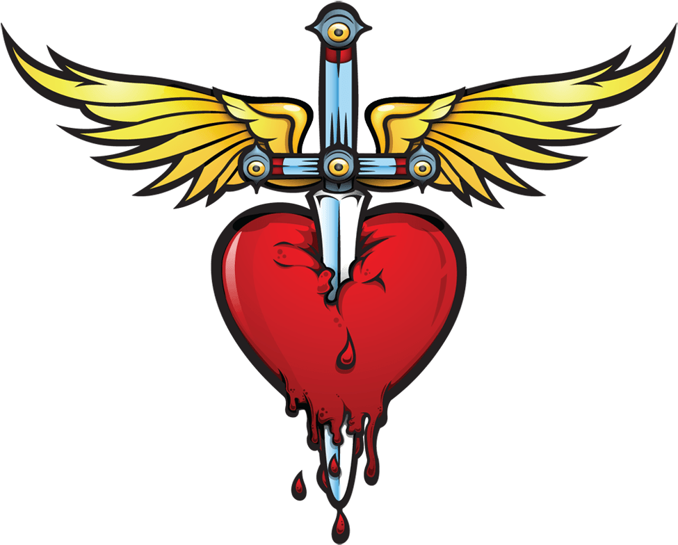Heart And Dagger - Heart And Dagger - Free Transparent PNG Clipart Images Download. - Transparent PNG Free Download | PNGio