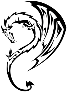 Wolf Tattoo Bold Transparent Png Stickpng - Tribal Dragon - Free Transparent PNG Clipart Images Download. - Transparent PNG Free Download | PNGio