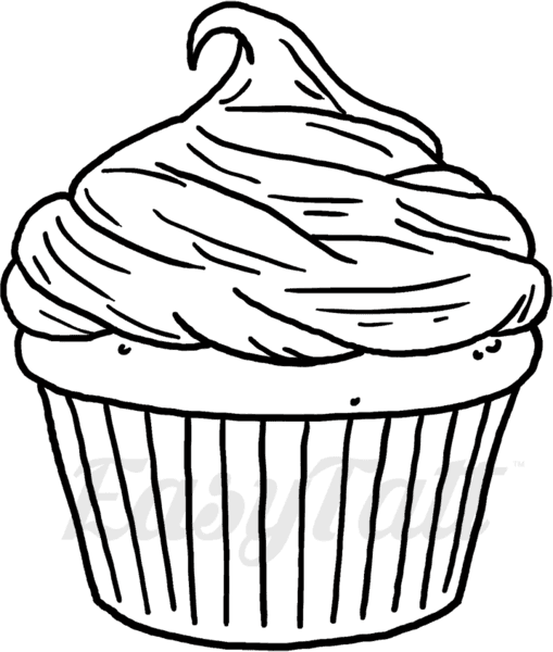 By Didi Fox Temporary Tattoo And Cupcake - Cupcake - Free Transparent PNG Clipart Images Download. - Transparent PNG Free Download | PNGio