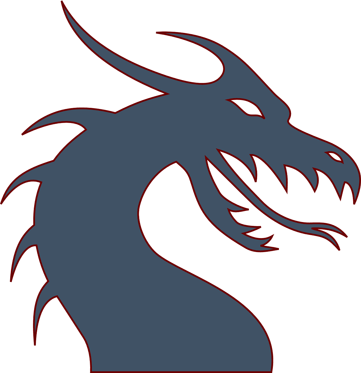 Dragon Head Silhouette - Free Transparent PNG Clipart Images Download. - Transparent PNG Free Download | PNGio