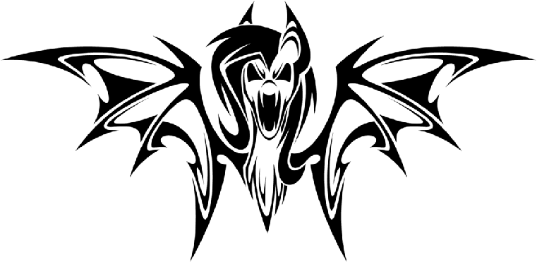 Horrible Screaming Flutter Bat Tattoo Design By Hexfloog - Gambar Buat Tato Kelelawar - Free Transparent PNG Clipart Images Download. - Transparent PNG Free Download | PNGio