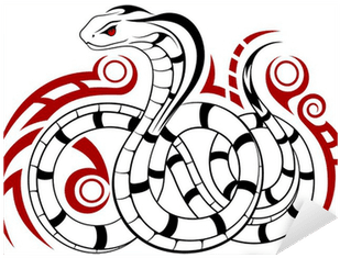 Vector Snake, Cobra In The Form Of A Tattoo Sticker - Snakes - Free Transparent PNG Clipart Images Download. - Transparent PNG Free Download | PNGio
