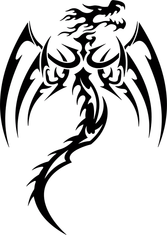 Decal Chinese Dragon Tattoo Tribe - Dragon Tribal Svg - Free Transparent PNG Clipart Images Download. - Transparent PNG Free Download | PNGio