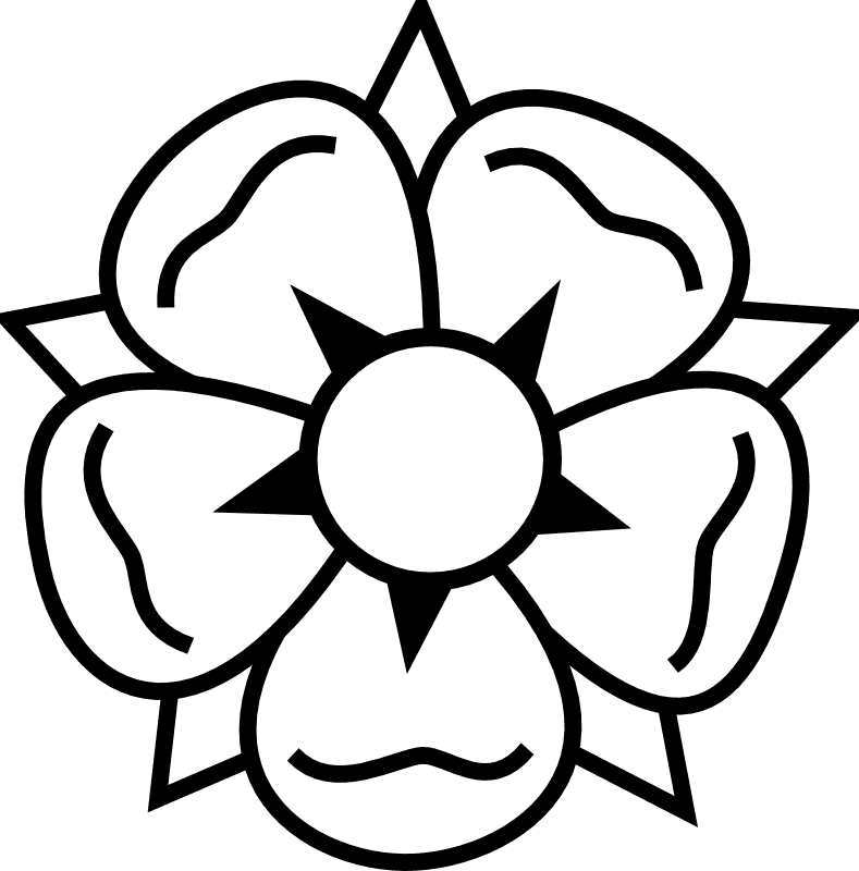 Flower Tattoo Svg Clip Arts - Traditional Flower Tattoo Outline, HD Png Download - Transparent PNG Free Download | PNGio