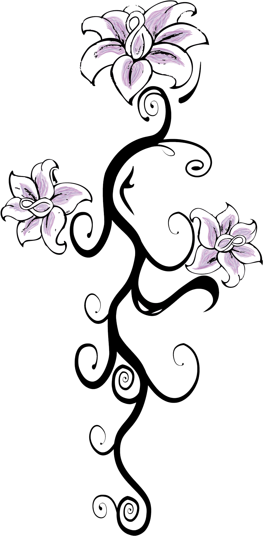 Flower Tattoo Transparent - Tattoo Flower Designs Png, Png Download - Transparent PNG Free Download | PNGio