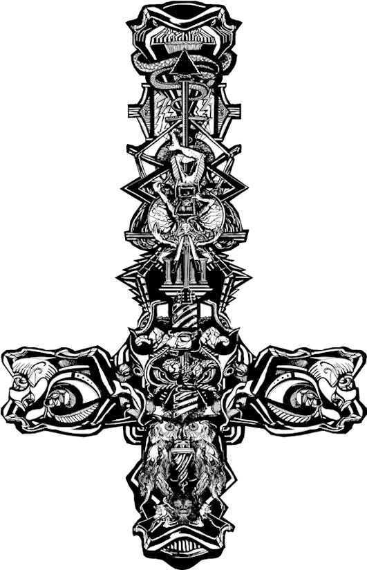 Inverted Cross Tattoo Design , Png Download - Upside Down Cross Tattoo Designs, Transparent - Transparent PNG Free Download | PNGio